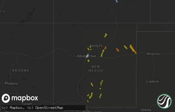 Hail map preview on 07-31-2020