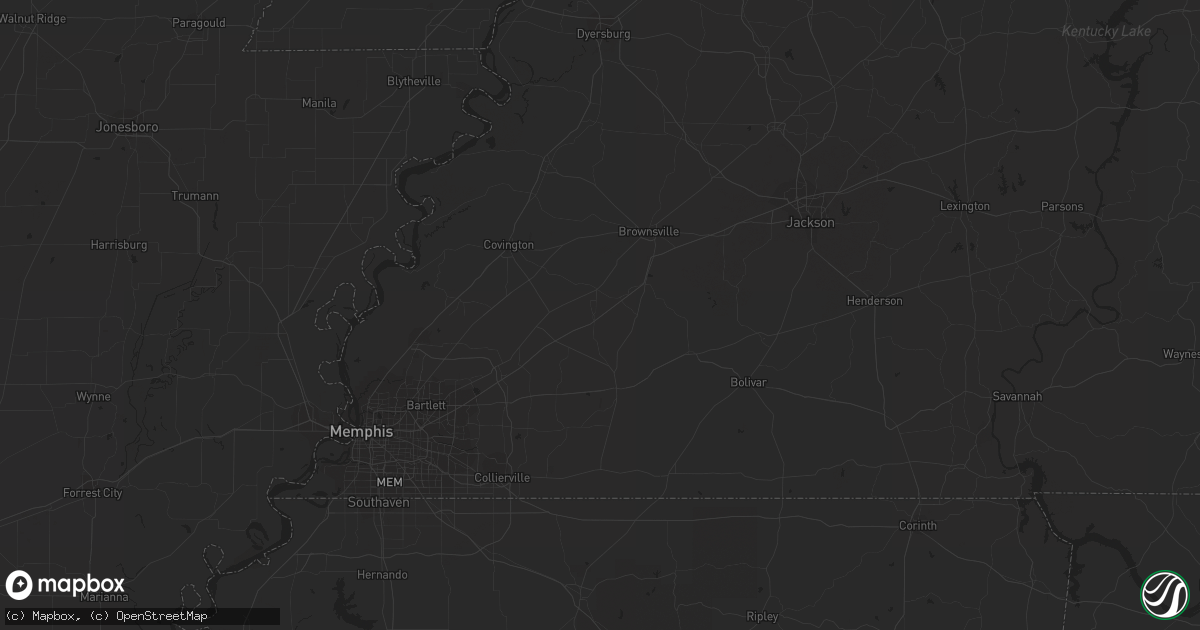 Hail map in Atlanta, GA on July 31, 2021