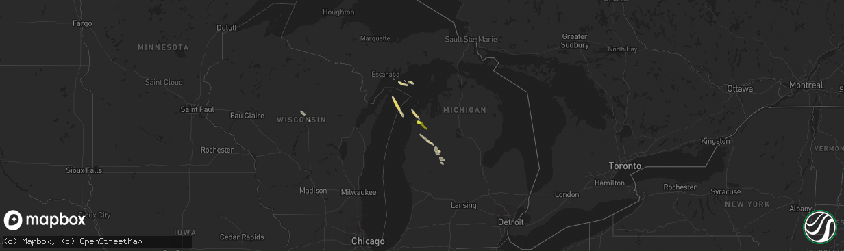 Hail map on July 31, 2021