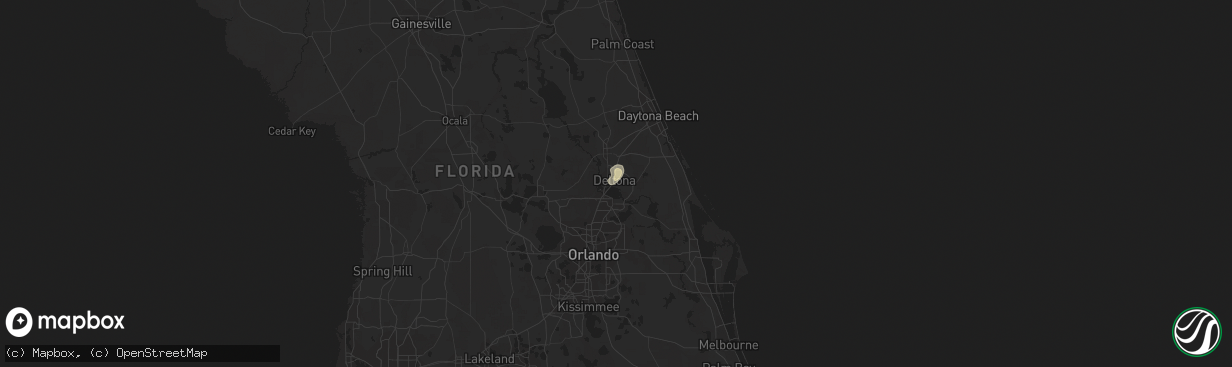 Hail map in Deltona, FL on July 31, 2023