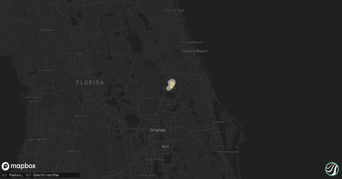 Hail map in Deltona, FL on July 31, 2023