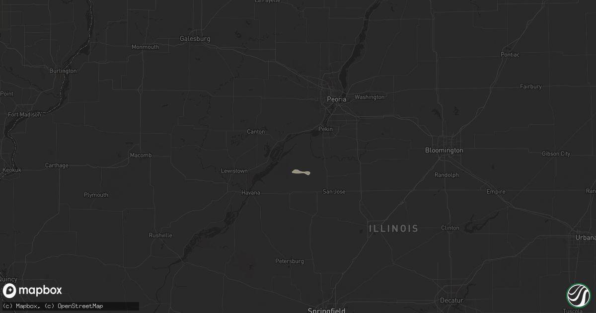 Hail map in Manito, IL on July 31, 2024