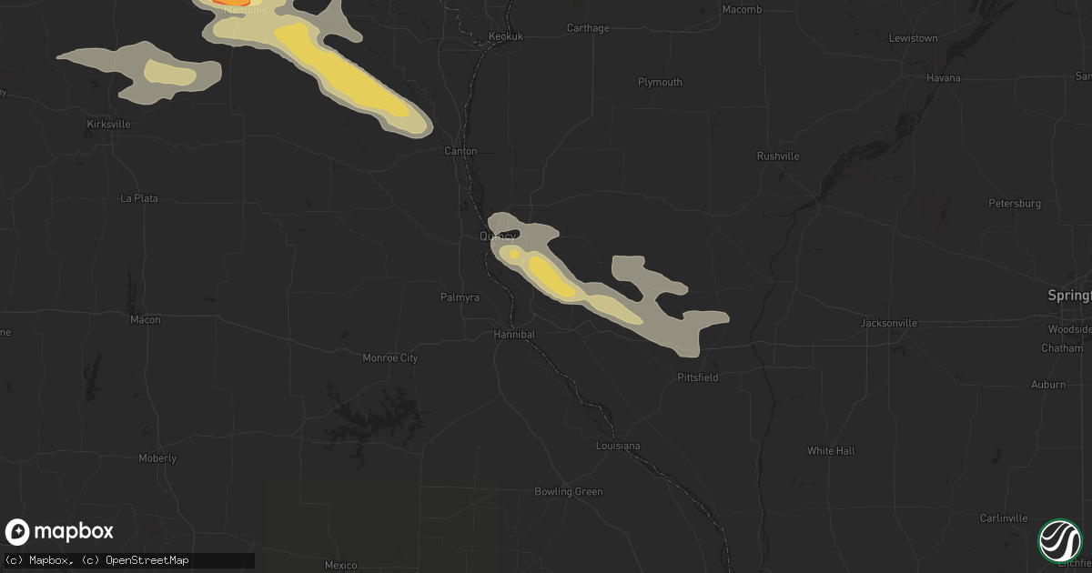 Hail map in Payson, IL on July 31, 2024