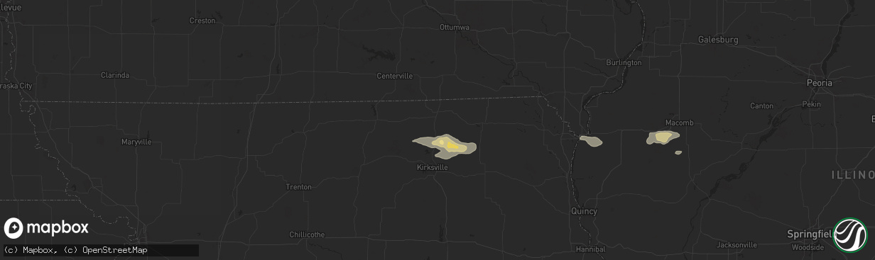 Hail map in Queen City, MO on July 31, 2024