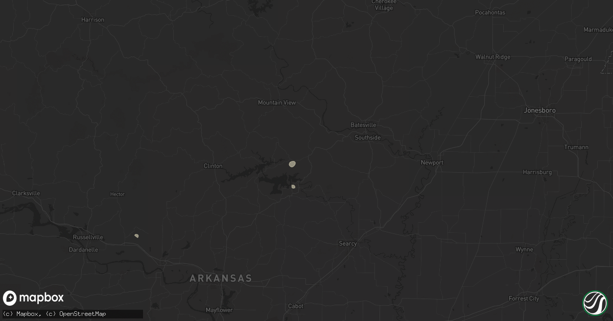 Hail map in Drasco, AR on July 31, 2025