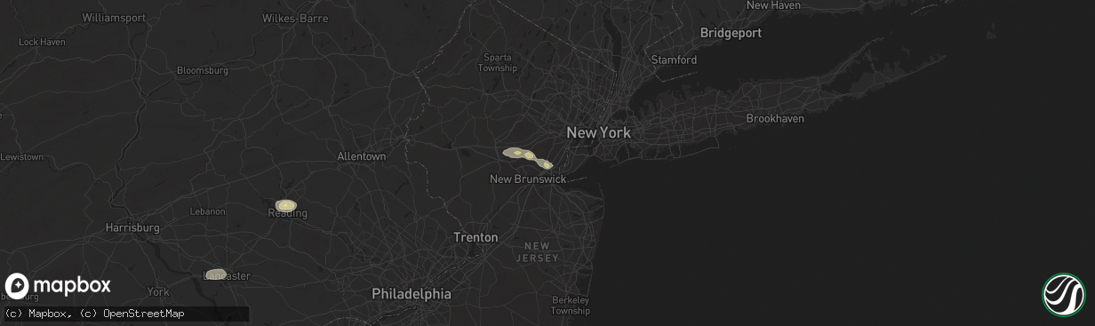 Hail map in Iselin, NJ on July 31, 2025
