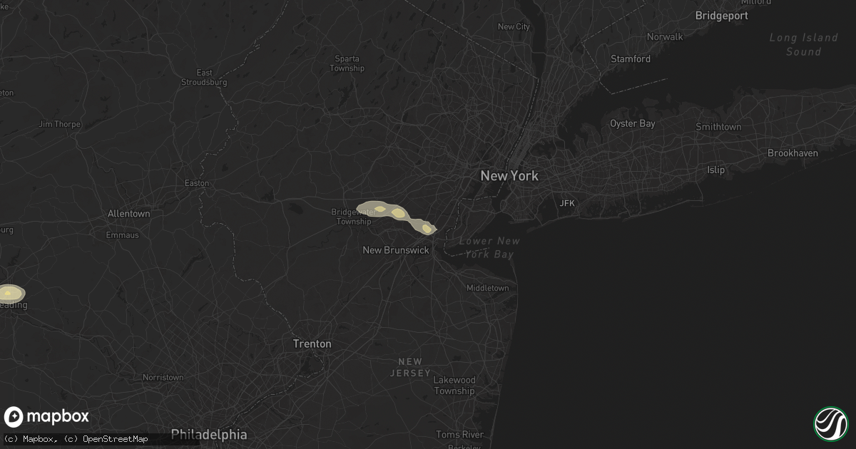 Hail map in Iselin, NJ on July 31, 2025