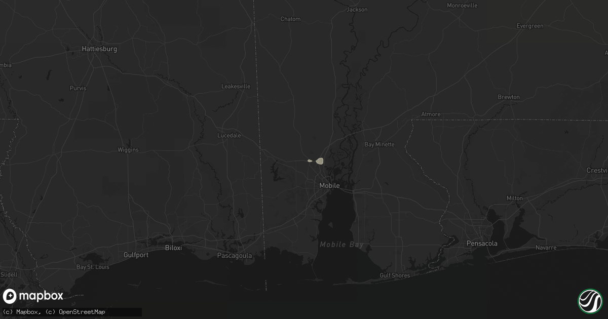 Hail map in Eight Mile, AL on July 31, 2026