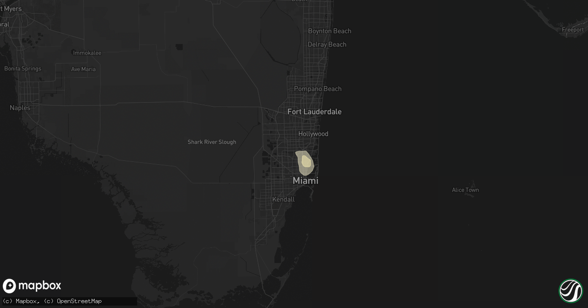Hail map in Opa Locka, FL on July 31, 2026