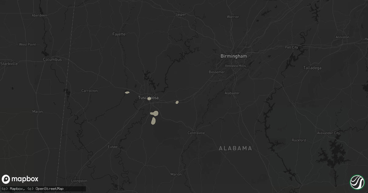 Hail map in Vance, AL on July 31, 2026