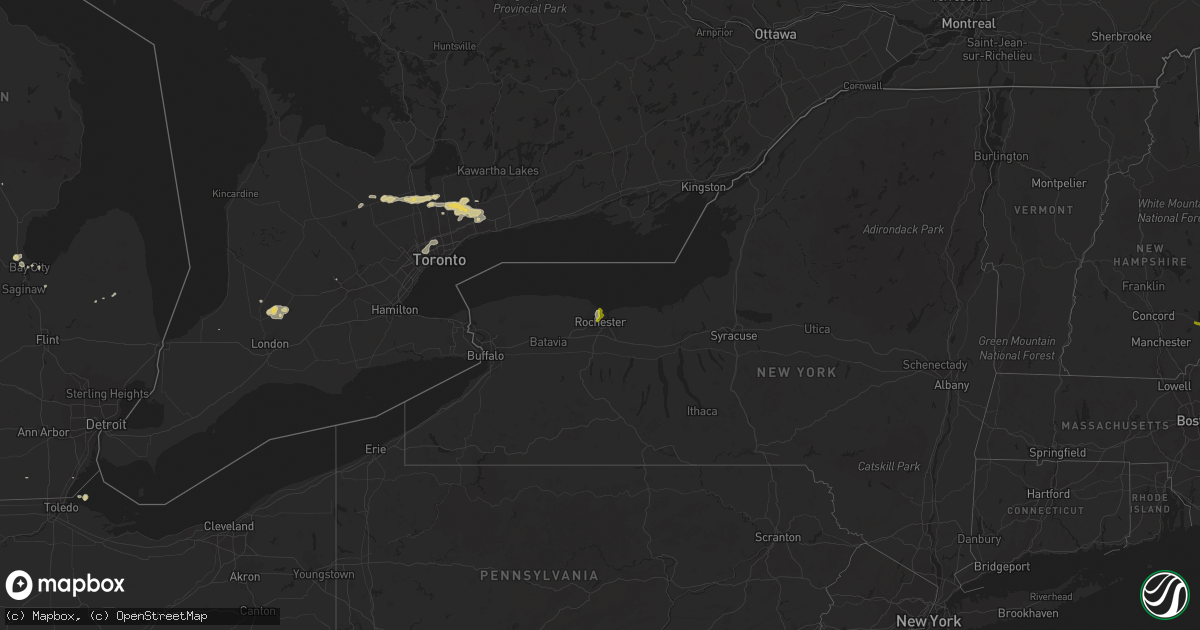 Hail map on August 1, 2014