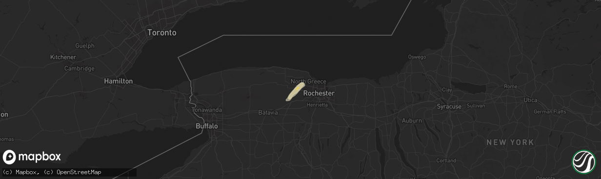 Hail map in Spencerport, NY on August 1, 2017