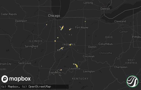 Hail map preview on 08-01-2017