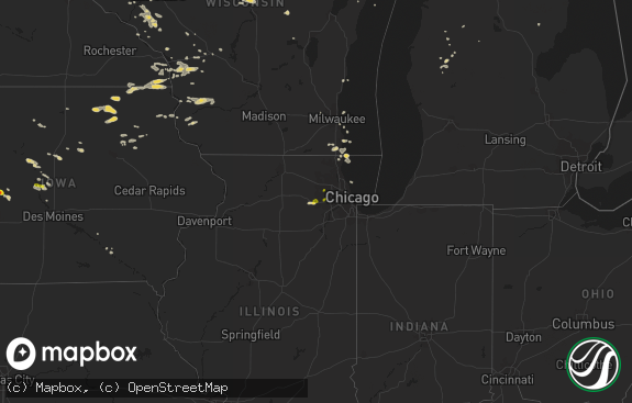 Hail map preview on 08-01-2018