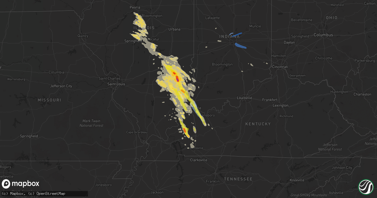 Hail map on August 1, 2022