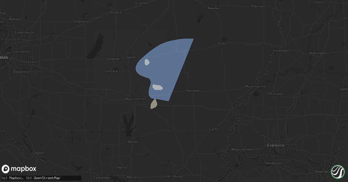 Hail map in Sims, IL on August 1, 2024