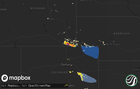 Hail map preview on 08-01-2025