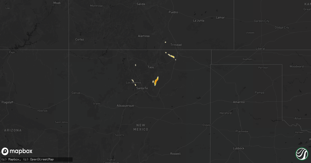 Hail map on August 1, 2026