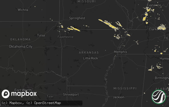 Hail map preview on 08-02-2012