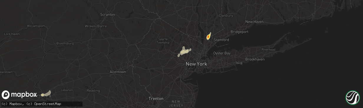 Hail map in Caldwell, NJ on August 2, 2017