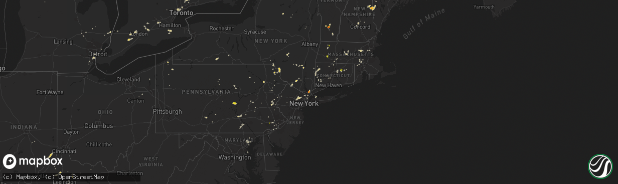 Hail map on August 2, 2017