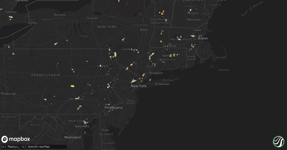 Hail map on August 2, 2017