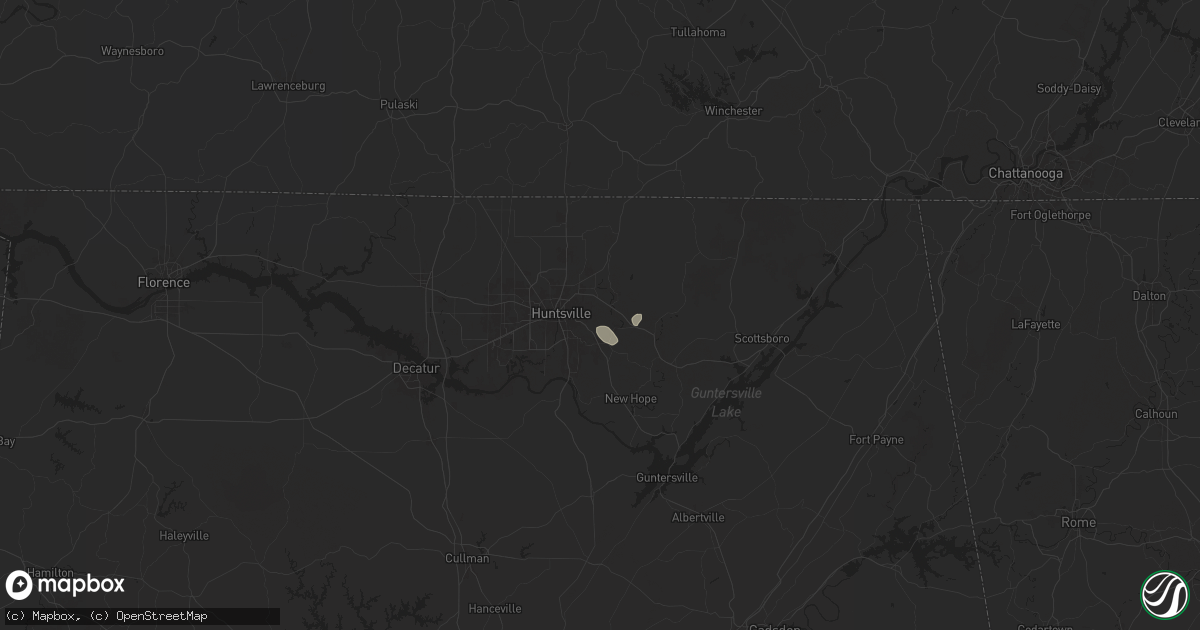 Hail map in Brownsboro, AL on August 2, 2024