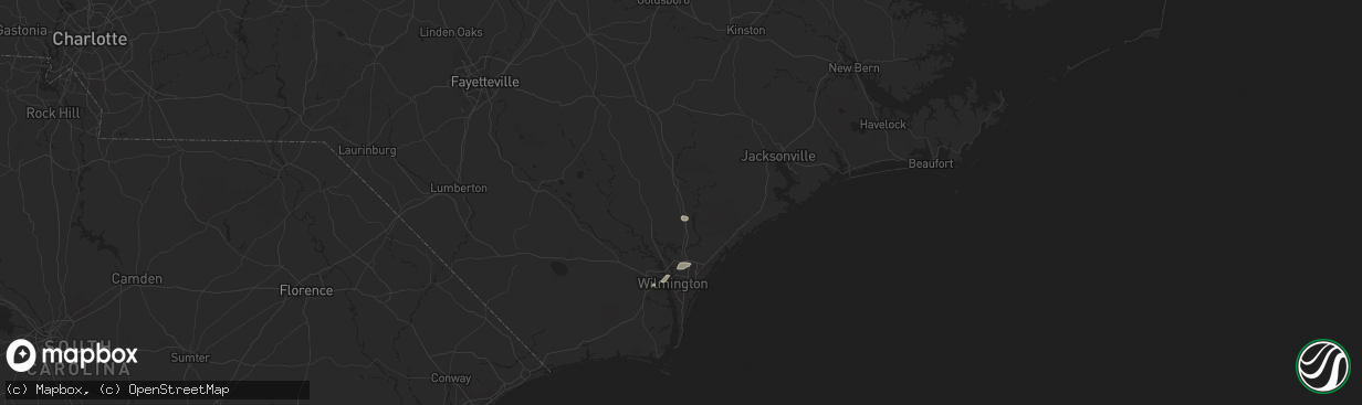 Hail map in Burgaw, NC on August 2, 2024