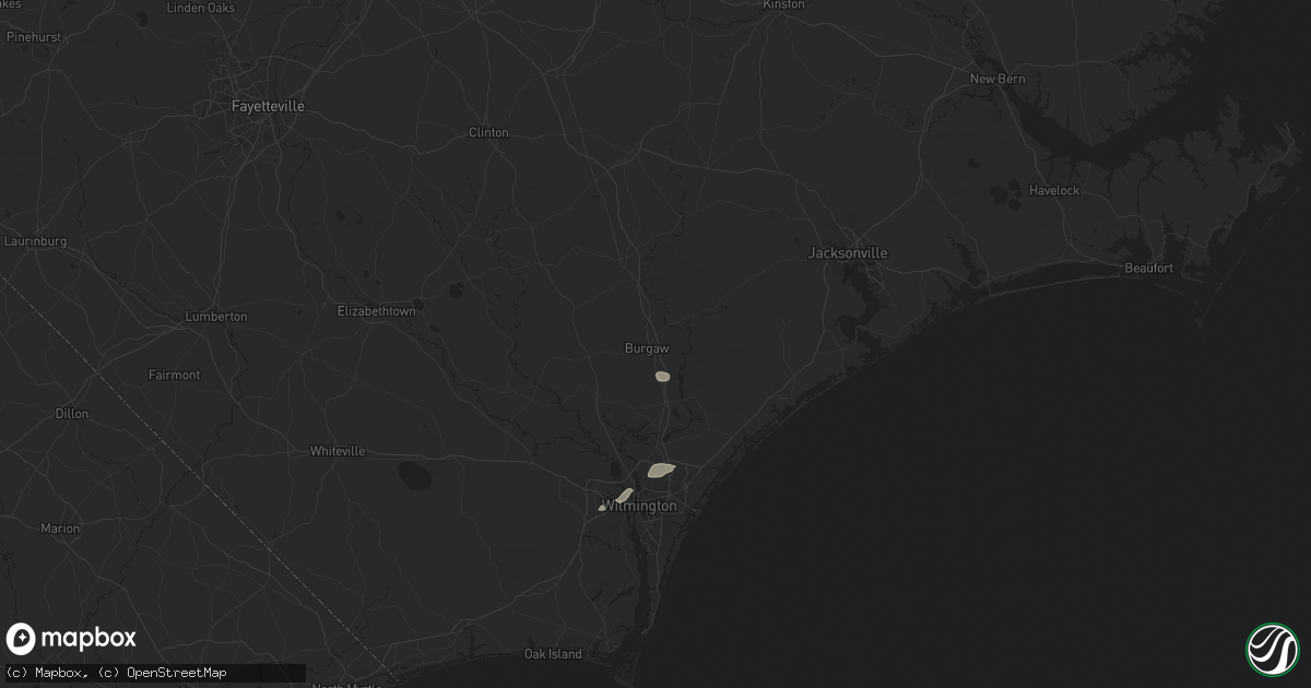 Hail map in Burgaw, NC on August 2, 2024