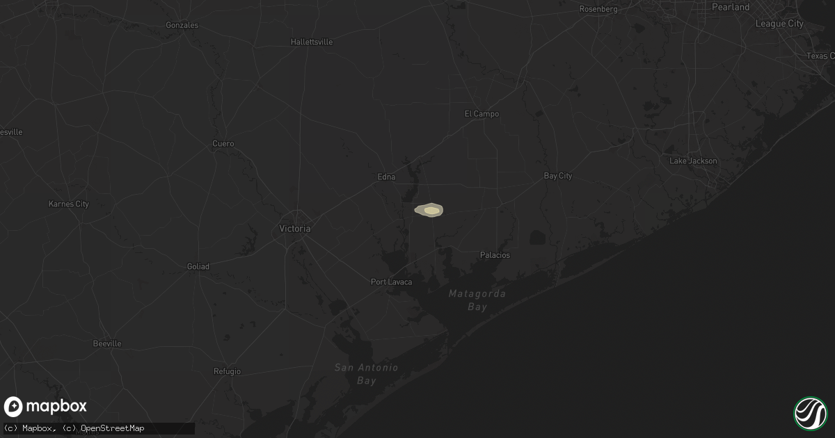Hail map in Lolita, TX on August 2, 2025