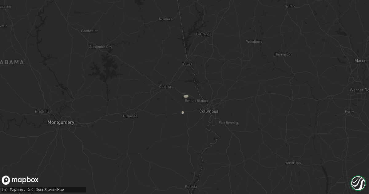 Hail map in Salem, AL on August 2, 2025