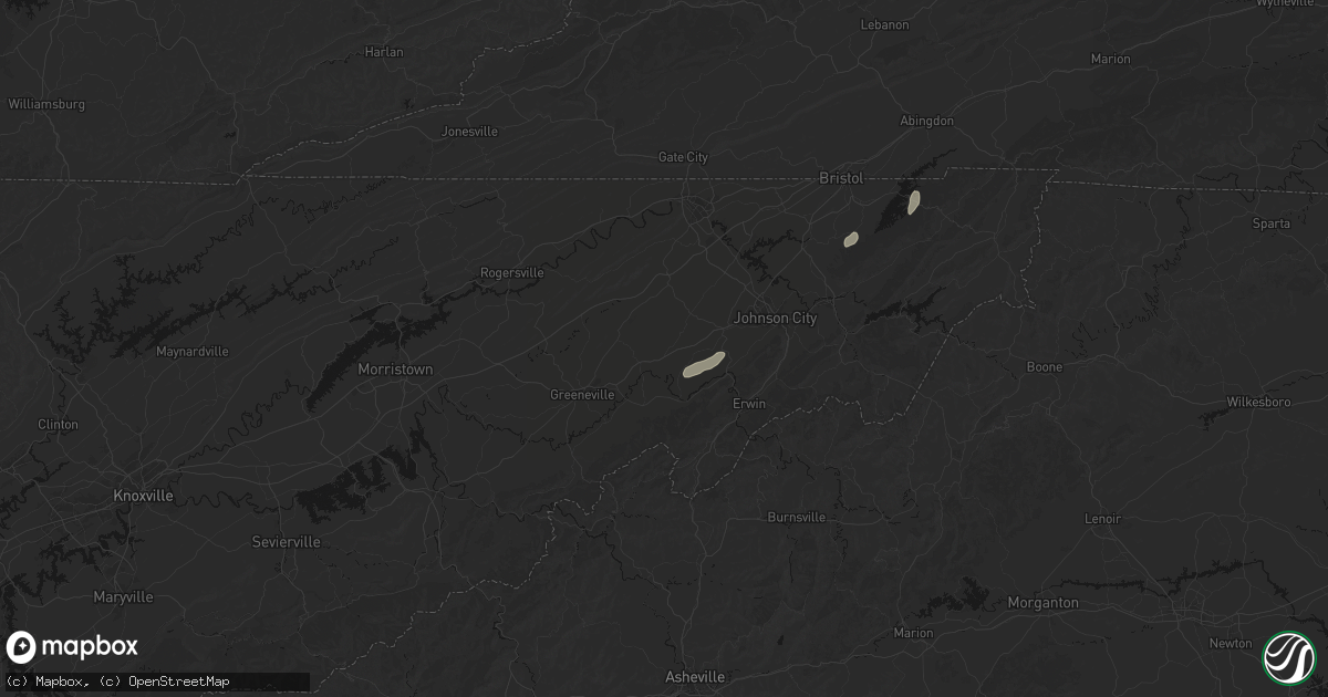 Hail map in Limestone, TN on August 2, 2026