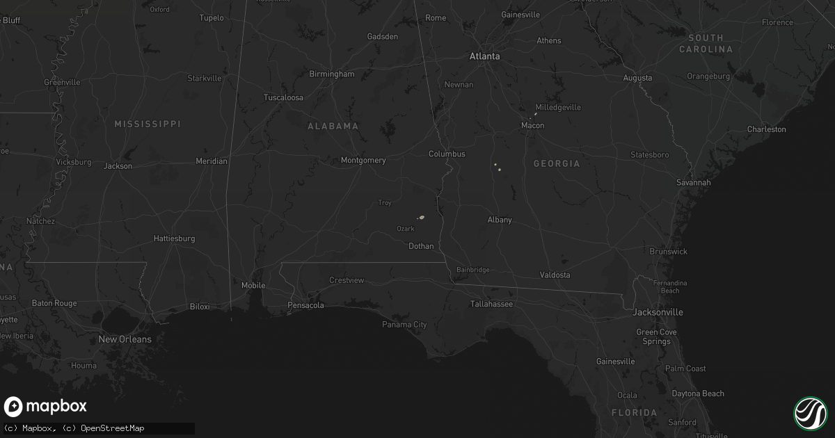 Hail map on August 2, 2026