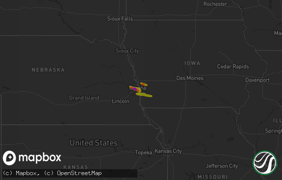 Hail map preview on 08-03-2010