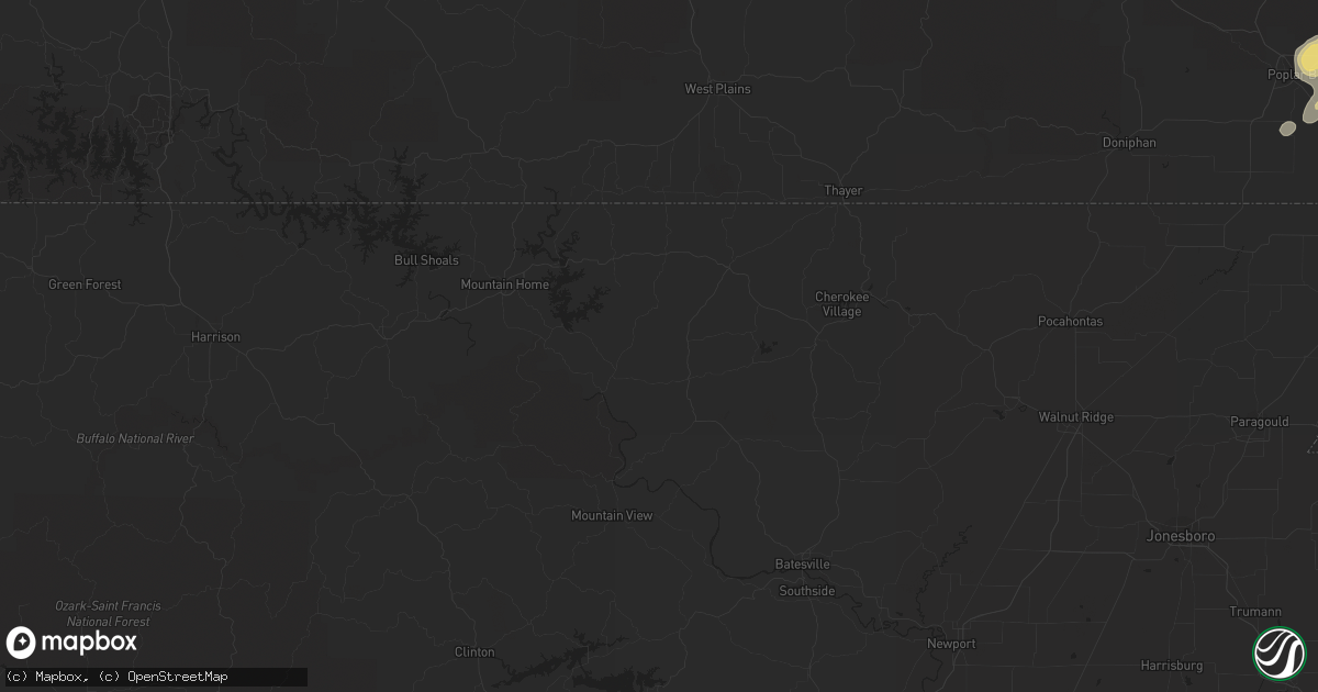 Hail map in Lascassas, TN on August 3, 2011