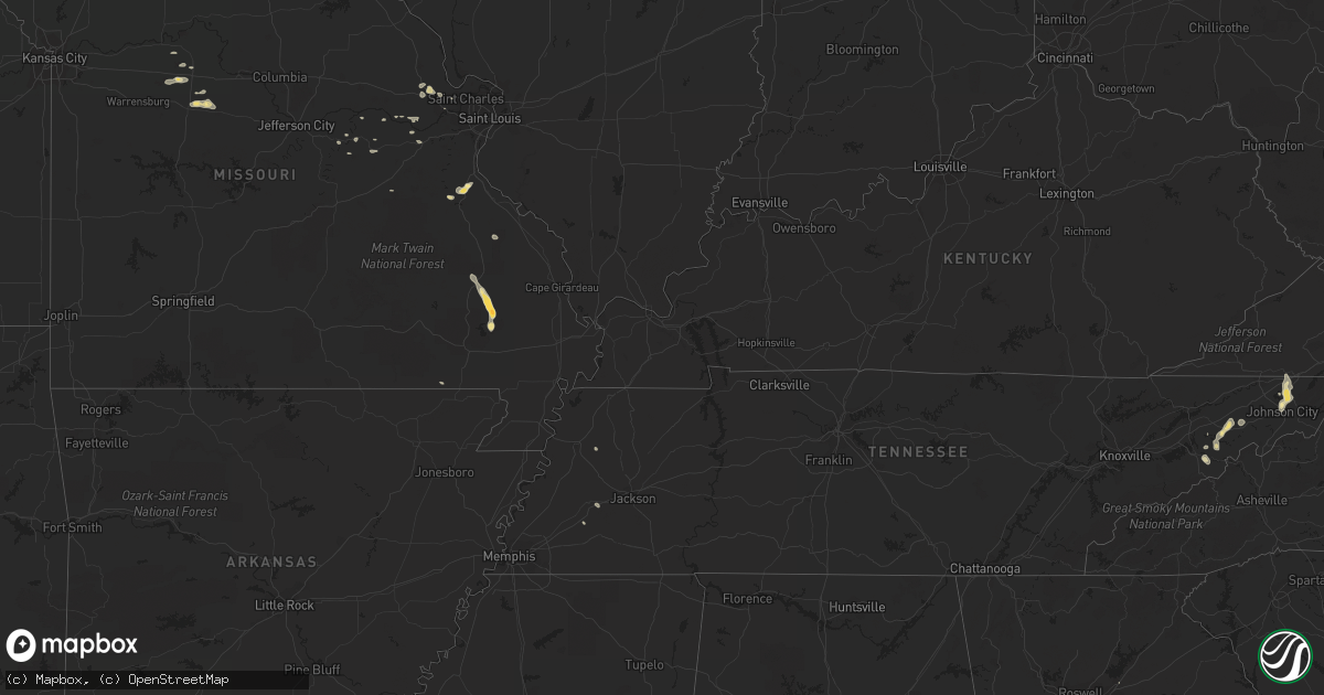 Hail map in Kansas on August 3, 2012