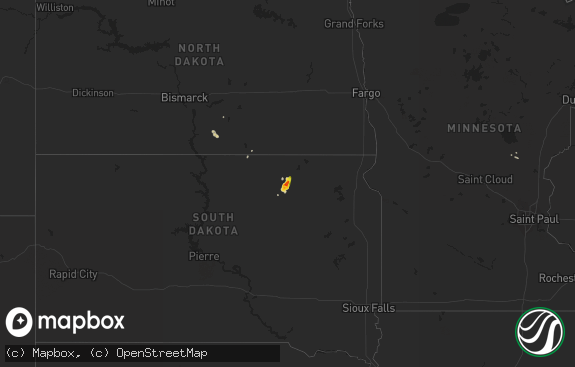 Hail map preview on 08-03-2014