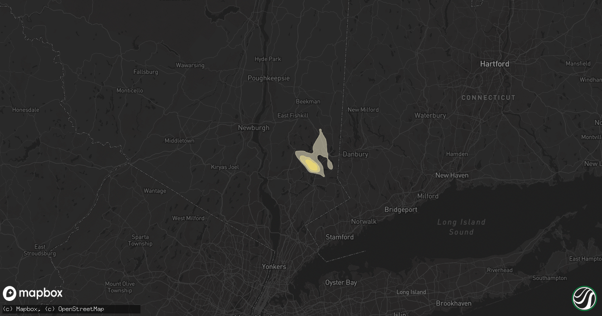 Hail map in Mahopac, NY on August 3, 2019