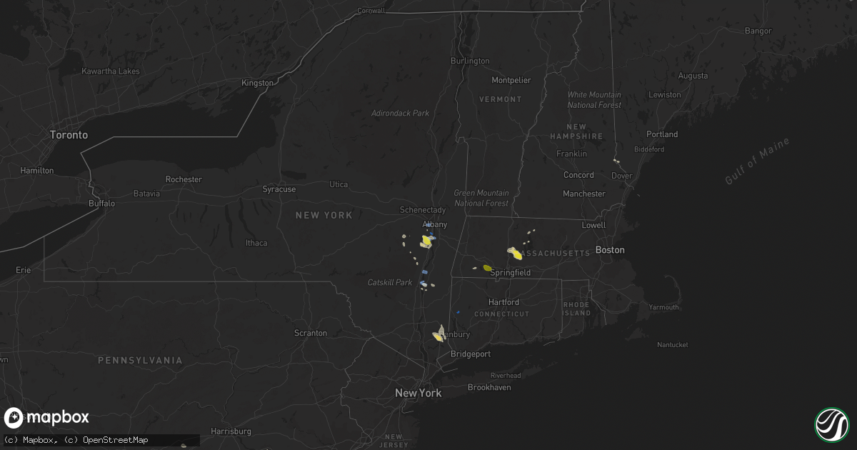 Hail map on August 3, 2019