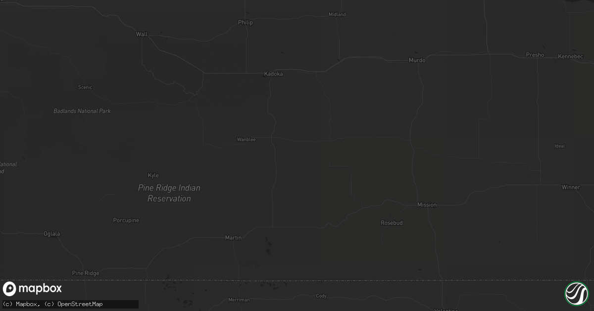 Hail map in Colville, WA on August 3, 2021
