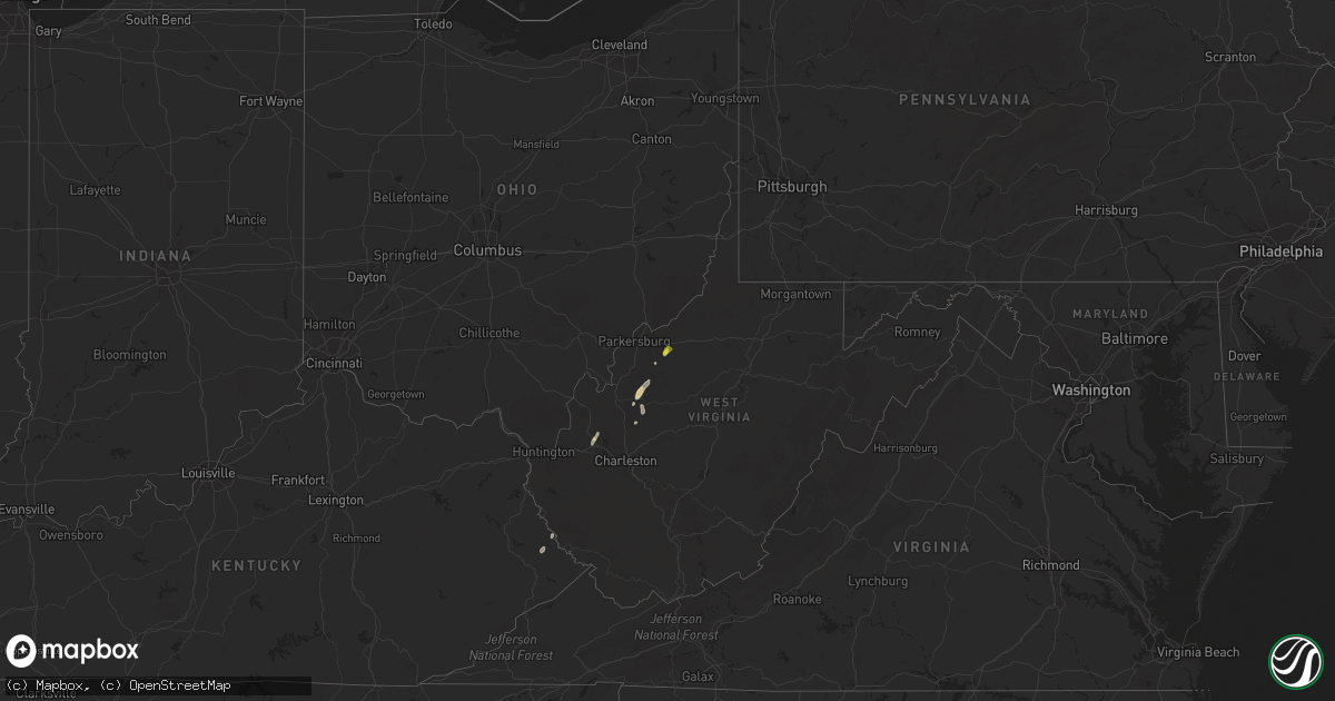 Hail map on August 3, 2021