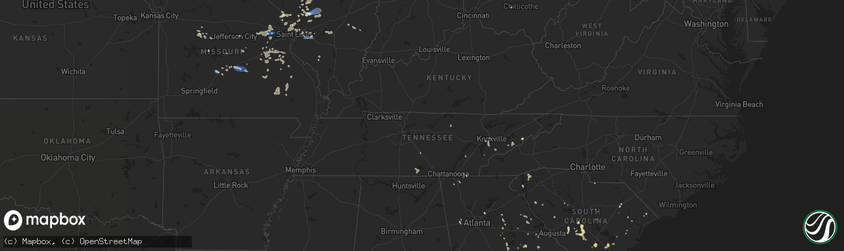 Hail map in Michigan on August 3, 2022