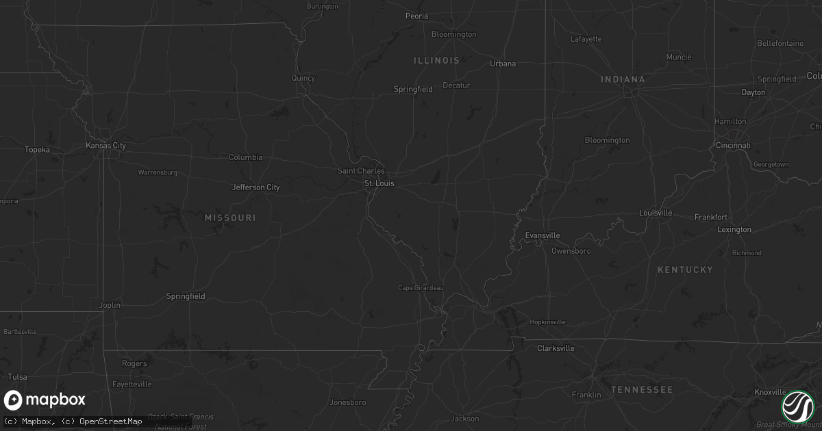 Hail map in Kansas on August 3, 2023