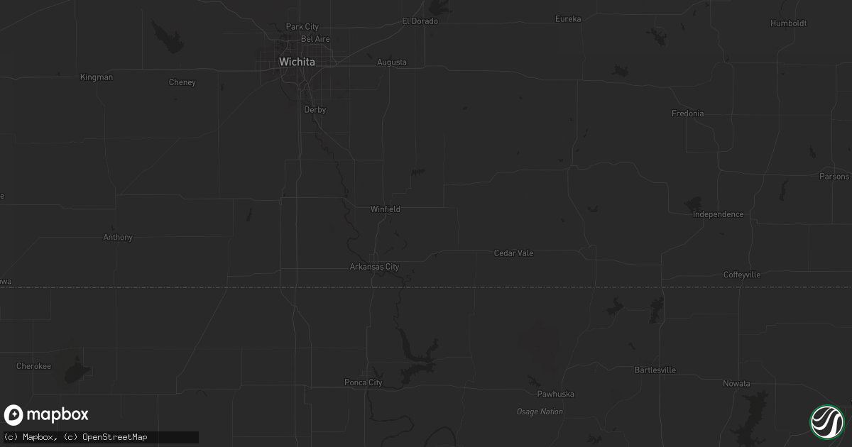 Hail map in Riverton, UT on August 3, 2023