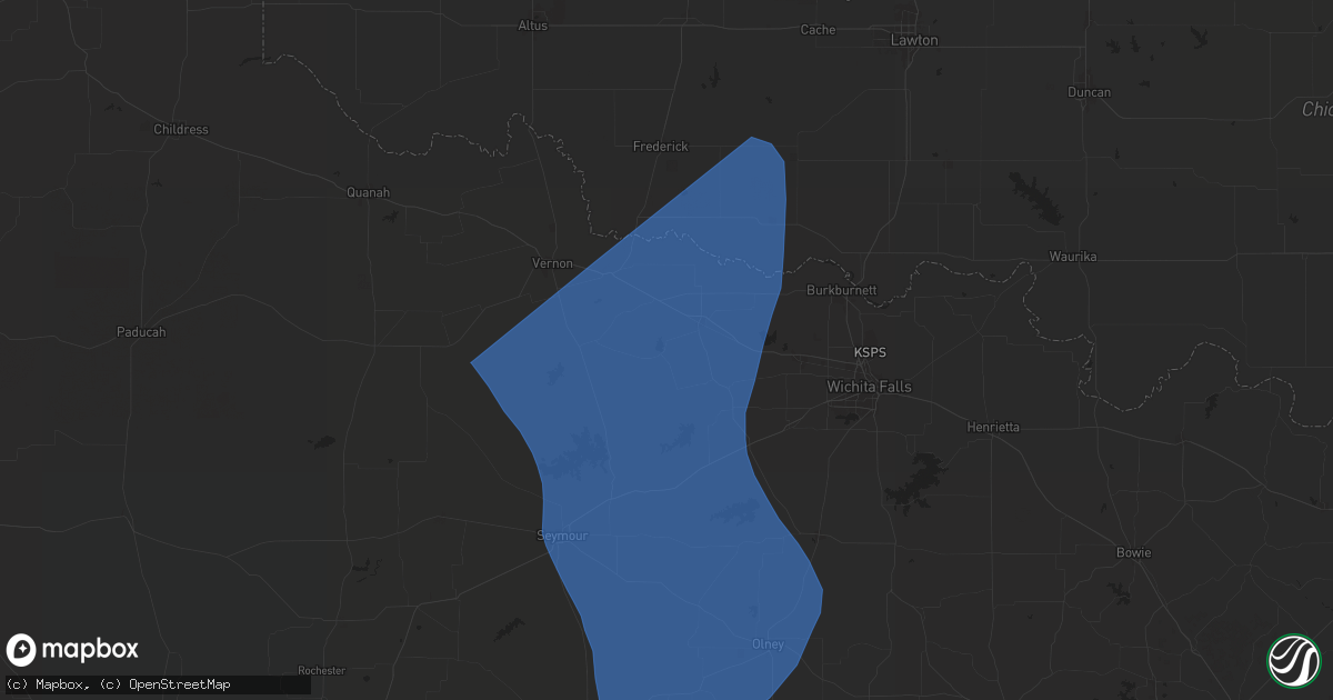 Hail map in Electra, TX on August 3, 2025