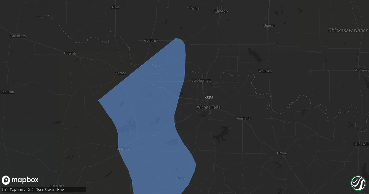 Hail map in Iowa Park, TX on August 3, 2025