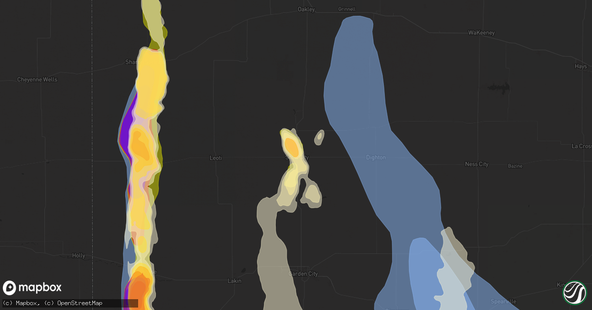 Hail map in Scott City, KS on August 3, 2025