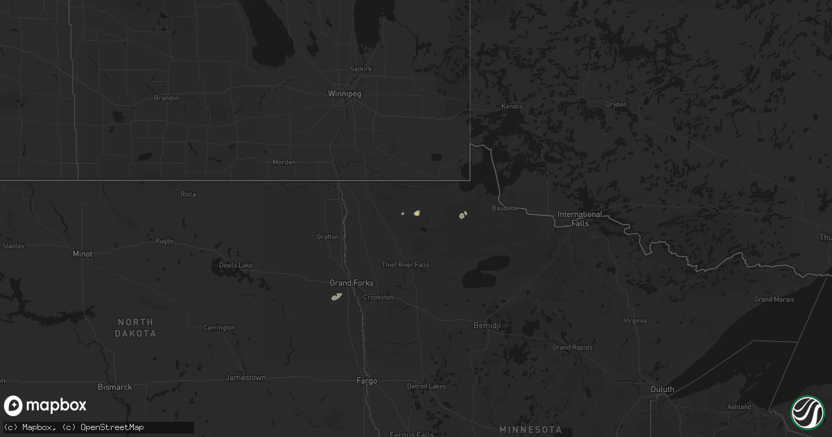 Hail map on August 3, 2026
