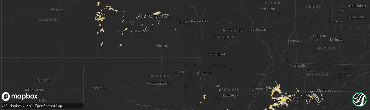 Hail map in Alabama on August 4, 2011