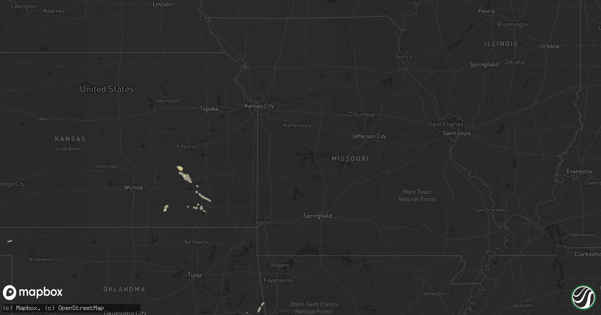 Hail map on August 4, 2013